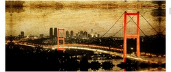 Özverler - Kırmızı Boğaziçi Köprüsü Kanvas Tablo