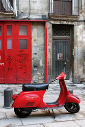 Kırmızı Vespa Kanvas Tablo