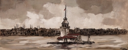 Özverler - Kız Kulesi Kabartmalı Tablo