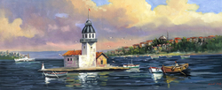 Özverler - Kız Kulesi Kabartmalı Tablo