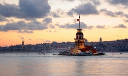 Kız Kulesi Kanvas Tablo - Thumbnail