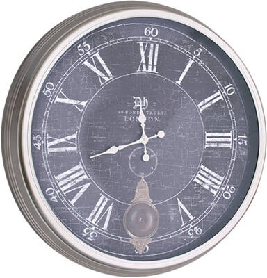 London Gümüş Saat çap 80cm