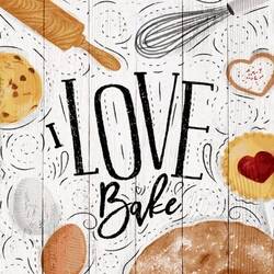 Love Bake Ahşap Tablo