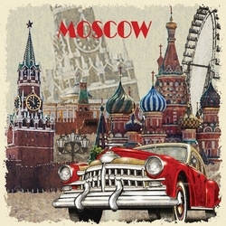 Moscow Kanvas Tablo - Thumbnail