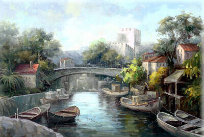 Mostar Köprüsü Kabartmalı Tablo