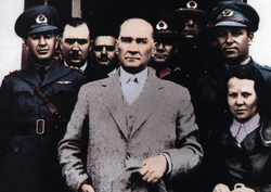 Mustafa Kemal Atatürk Kanvas Tablo - Thumbnail