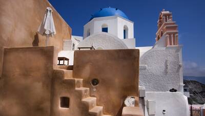 Mykonos'ta Bir Bina