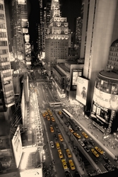 Özverler - New York Siyah Beyaz Kanvas Tablo