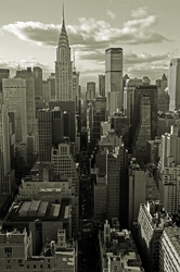 Özverler - New York Siyah Beyaz Kanvas Tablo