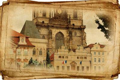 Paris Kartpostal Kanvas Tablo
