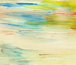 Özverler - Pastel Renkler Soyut 3 Kanvas Tablo