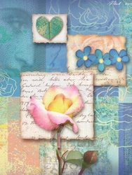 Özverler - Renkli çiçek Kanvas Tablo