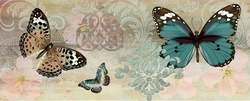 Renkli Kelebekler Kabartmalı Tablo - Thumbnail