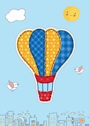 Renkli Uçan Balon Kanvas Tablo