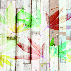 Özverler - Renkli Yapraklar Kanvas Tablo
