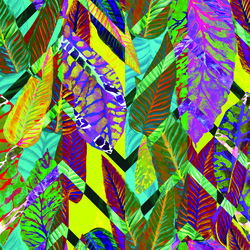 Renkli Yapraklar Kanvas Tablo - Thumbnail