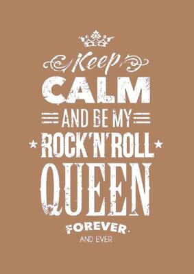 Rock'n Roll Sloganlı Kanvas Tablo