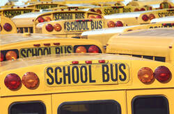 School Bus Kanvas Tablo