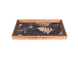 Siyah Gold Tepsi 31x46