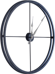 Özverler - Siyah Metal Duvar Saati çap 70cm