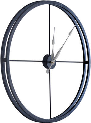 Siyah Metal Duvar Saati çap 70cm