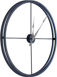 Siyah Metal Duvar Saati çap 70cm