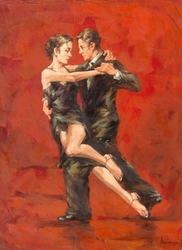 Özverler - Tango Yapan Çift Kabartmalı Tablo