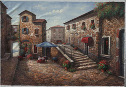 Özverler - Taş Binalar ve Deniz Kabartmalı Tablo