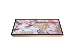 Özverler - Taşmalı Gold Yaprak Tepsi 31x46
