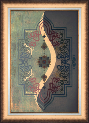 Gold Yeşil Tablo 76x106cm - Thumbnail