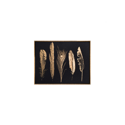 Özverler - Siyah Gold Tüy Neoart Tablo 75x100
