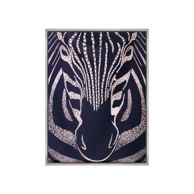 Taşlı Zebra Tablo 80x120cm