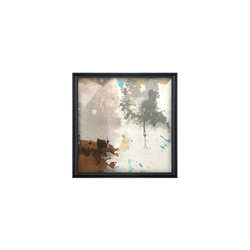 Özverler - Soyut Renkli Tablo 85x85cm