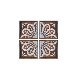 Özverler - Ahşap Çiçek Set Tablo 126x126cm