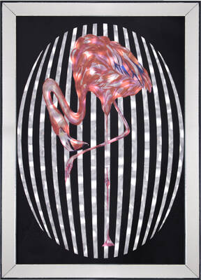 Hologramlı Flamingo Tablo 60x80cm