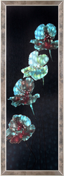 Özverler - Hologramlı Çiçek Tablo 44x124cm