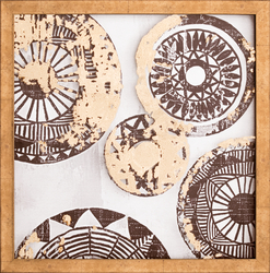 Varak Desenli Tablo 45x45cm - Thumbnail