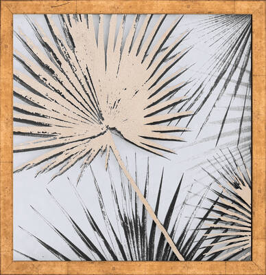 Varaklı Yaprak Tablo 45x45cm