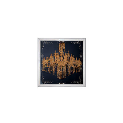 Varaklı Avize Tablo 75x75cm