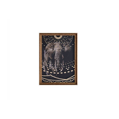 Varaklı Fil Tablo 67x97cm