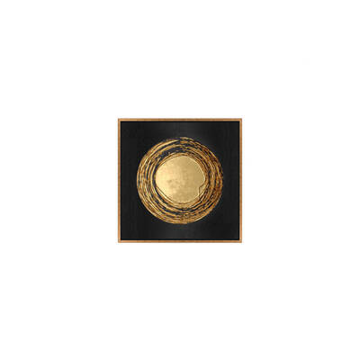 Gold Varaklı Ay Tablo 82x82cm