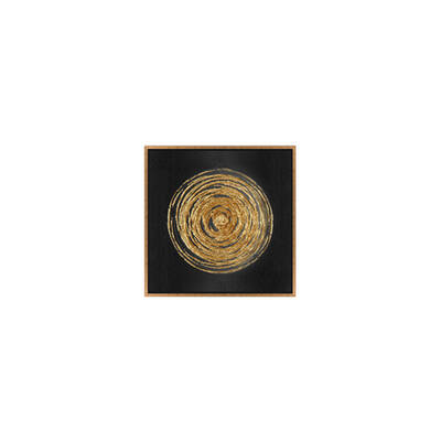 Gold Varaklı Güneş Tablo 82x82cm