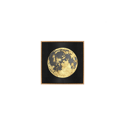 Özverler - Gold Varaklı Ay Tablo 82x82cm