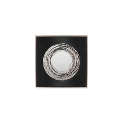 Özverler - Gümüş Varaklı Ay Tablo 82x82cm