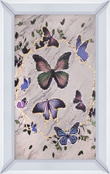 Renkli Kelebekler Tablo 40x60cm - Thumbnail