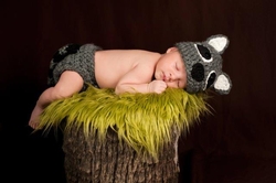 Uyuyan Sevimli Bebek Kanvas Tablo - Thumbnail