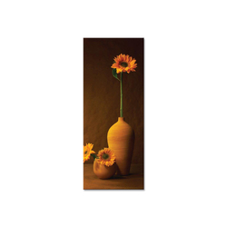 Özverler - Vazo ve Ayçiçeği Kanvas Tablo