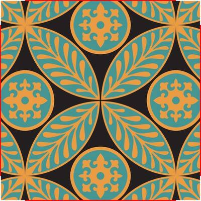 Yaprak Detaylı Yuvarlak Desen Soyut Kabartma Tablo