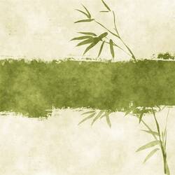 Yeşil Bambu Kanvas Tablo