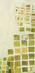 Özverler - Yeşil Kareler Kanvas Tablo